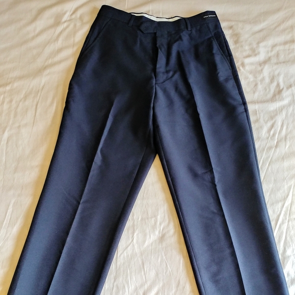 New Victori Future Navy Stain Defender Dress Pants - Picture 6 of 8